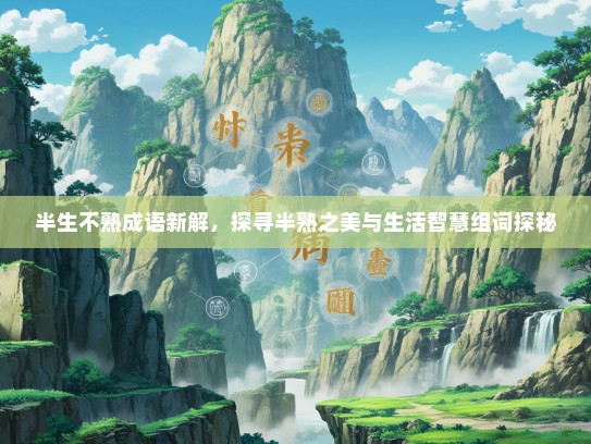 半生不熟成语新解，探寻半熟之美与生活智慧组词探秘