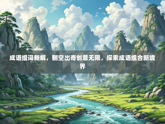 成语组词新解，翻空出奇创意无限，探索成语组合新境界