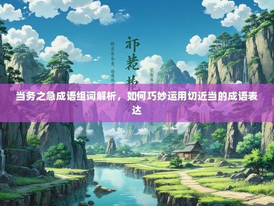 当务之急成语组词解析，如何巧妙运用切近当的成语表达