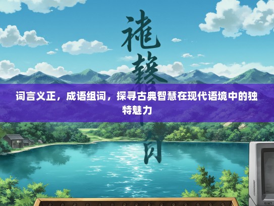 词言义正，成语组词，探寻古典智慧在现代语境中的独特魅力