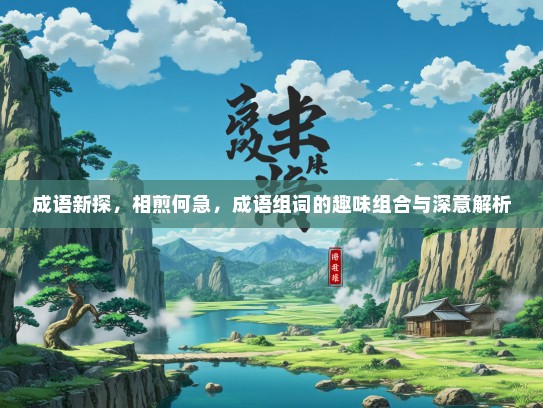 成语新探，相煎何急，成语组词的趣味组合与深意解析