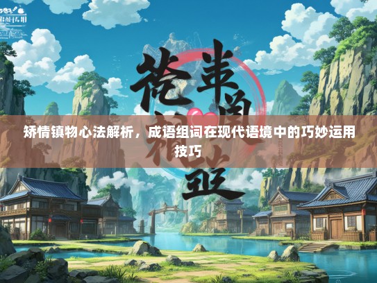 矫情镇物心法解析，成语组词在现代语境中的巧妙运用技巧