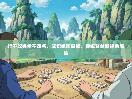行不改姓坐不改名，成语组词探秘，传统智慧新视角解读