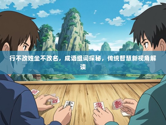行不改姓坐不改名，成语组词探秘，传统智慧新视角解读