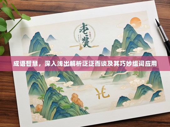 成语智慧，深入浅出解析泛泛而谈及其巧妙组词应用