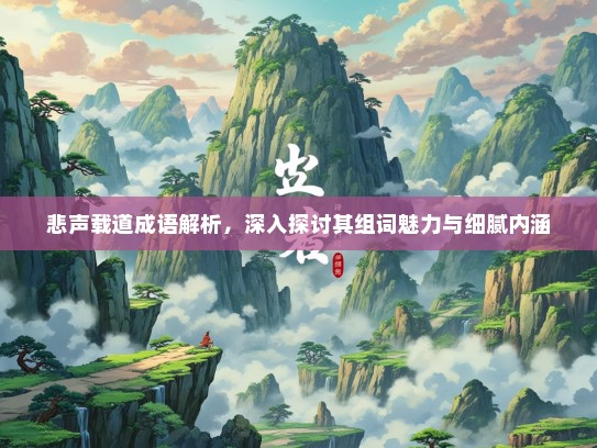 悲声载道成语解析，深入探讨其组词魅力与细腻内涵