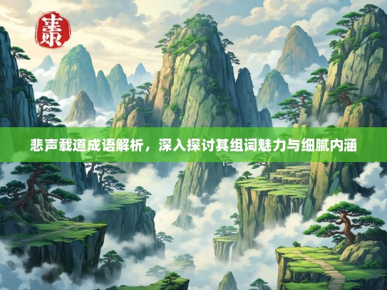 悲声载道成语解析，深入探讨其组词魅力与细腻内涵