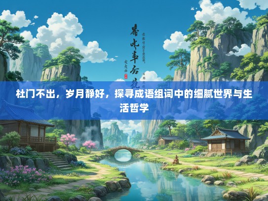 杜门不出，岁月静好，探寻成语组词中的细腻世界与生活哲学