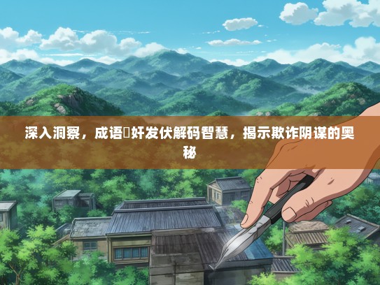 深入洞察，成语擿奸发伏解码智慧，揭示欺诈阴谋的奥秘