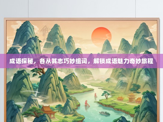 成语探秘，各从其志巧妙组词，解锁成语魅力奇妙旅程