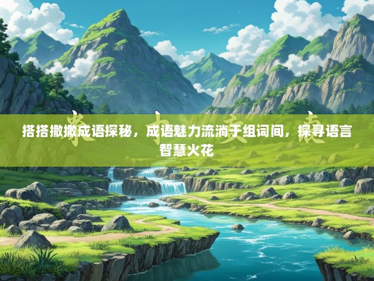 搭搭撒撒成语探秘，成语魅力流淌于组词间，探寻语言智慧火花
