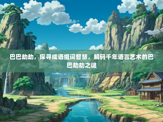 巴巴劫劫，探寻成语组词智慧，解码千年语言艺术的巴巴劫劫之谜