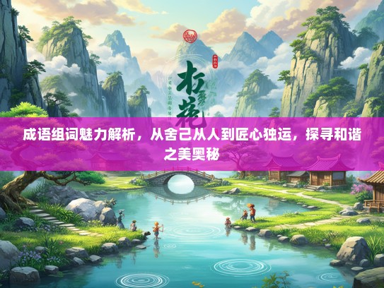 成语组词魅力解析，从舍己从人到匠心独运，探寻和谐之美奥秘