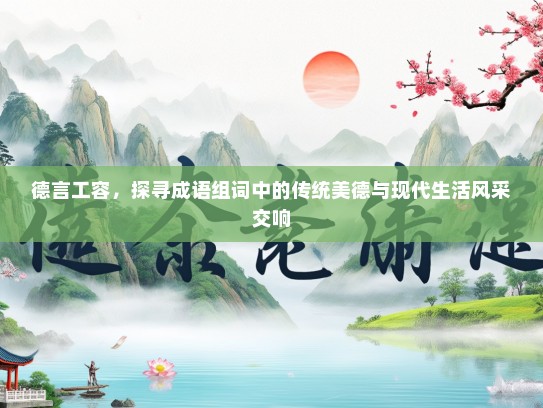 德言工容，探寻成语组词中的传统美德与现代生活风采交响