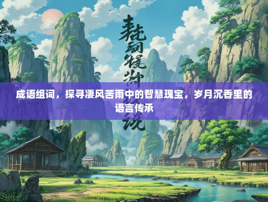 成语组词，探寻凄风苦雨中的智慧瑰宝，岁月沉香里的语言传承