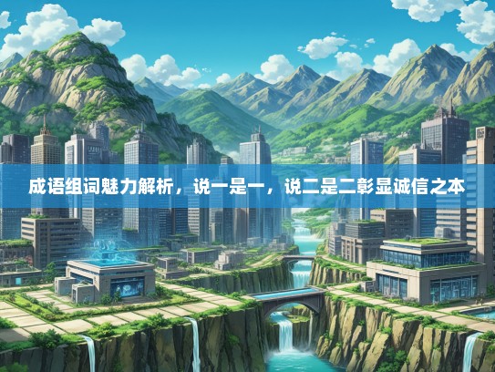 成语组词魅力解析，说一是一，说二是二彰显诚信之本