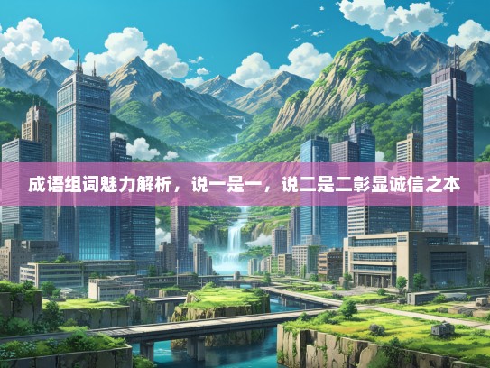 成语组词魅力解析，说一是一，说二是二彰显诚信之本