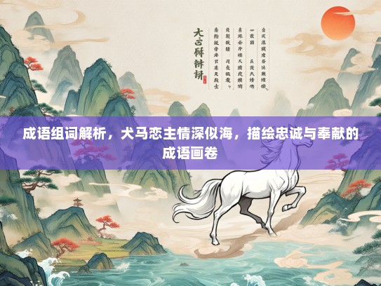 成语组词解析，犬马恋主情深似海，描绘忠诚与奉献的成语画卷