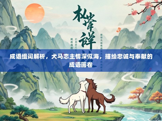 成语组词解析，犬马恋主情深似海，描绘忠诚与奉献的成语画卷