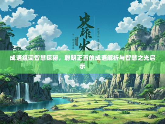 成语组词智慧探秘，聪明正直的成语解析与智慧之光启示
