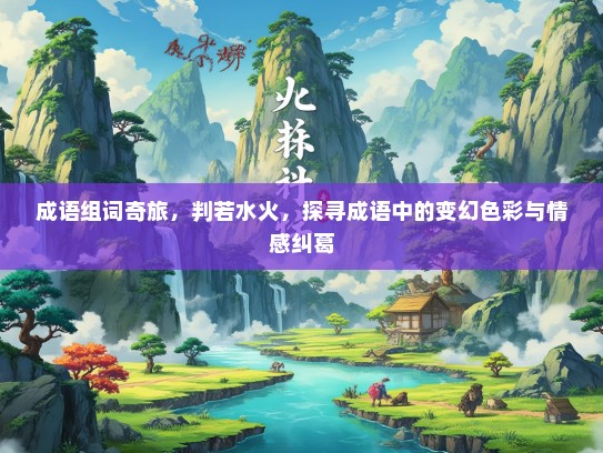 成语组词奇旅，判若水火，探寻成语中的变幻色彩与情感纠葛