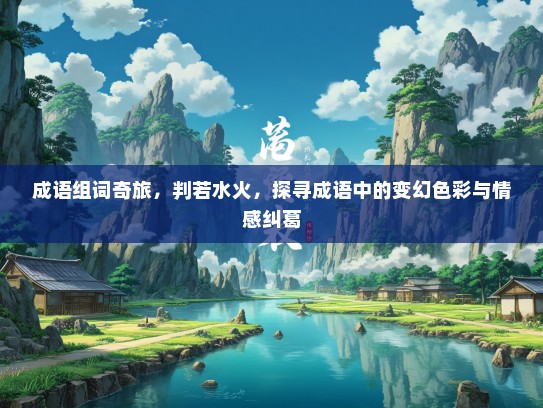 成语组词奇旅，判若水火，探寻成语中的变幻色彩与情感纠葛