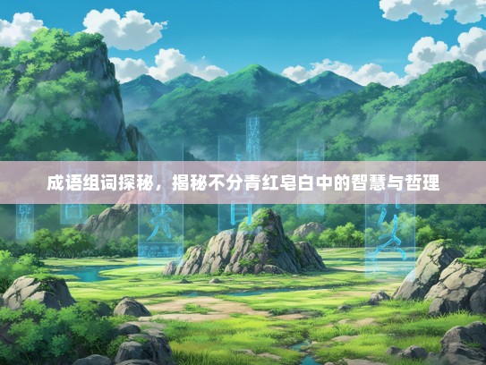 成语组词探秘，揭秘不分青红皂白中的智慧与哲理