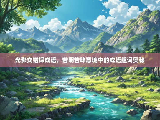 光影交错探成语，若明若昧意境中的成语组词奥秘