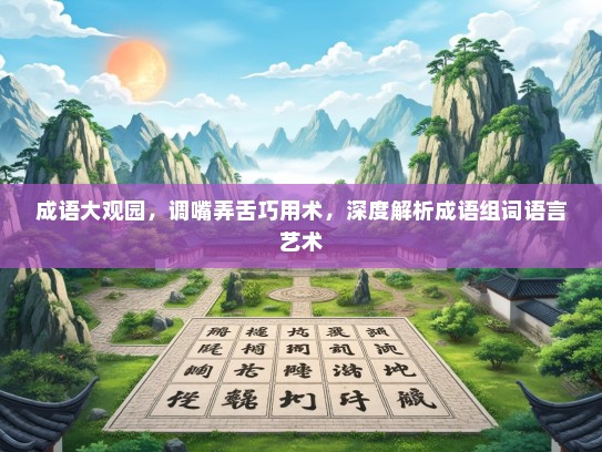 成语大观园，调嘴弄舌巧用术，深度解析成语组词语言艺术