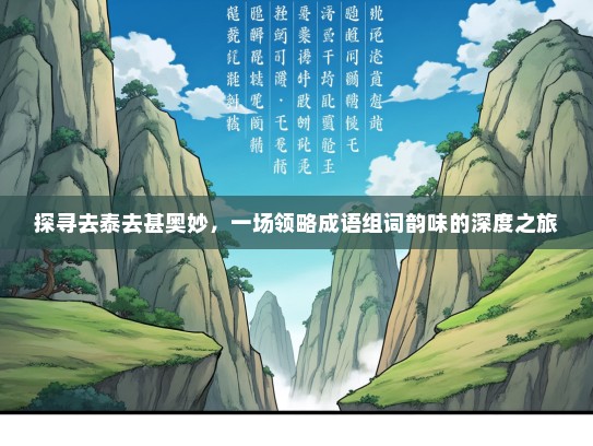 探寻去泰去甚奥妙，一场领略成语组词韵味的深度之旅