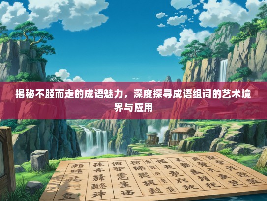 揭秘不胫而走的成语魅力，深度探寻成语组词的艺术境界与应用