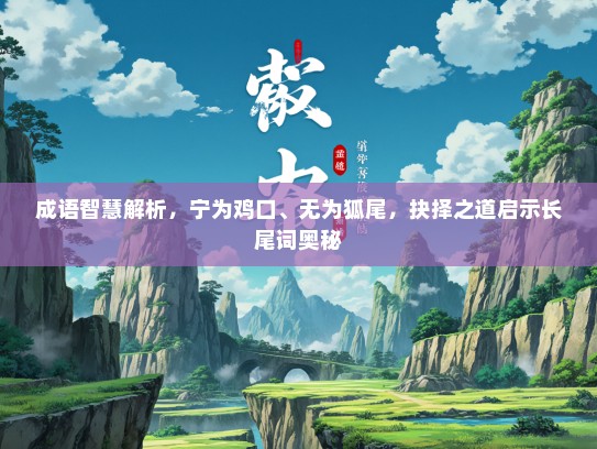 成语智慧解析，宁为鸡口、无为狐尾，抉择之道启示长尾词奥秘