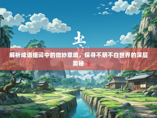 解析成语组词中的微妙意境，探寻不明不白世界的深层奥秘