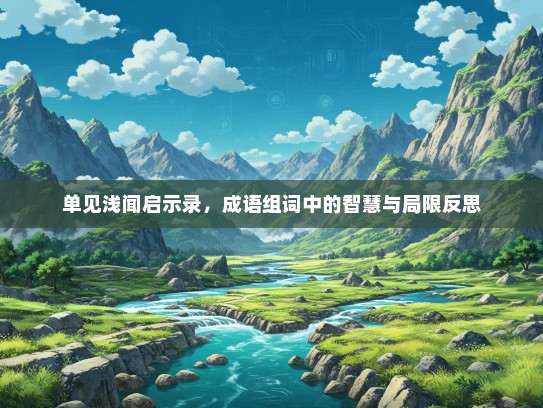 单见浅闻启示录，成语组词中的智慧与局限反思