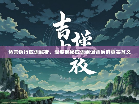 矫言伪行成语解析，深度揭秘成语组词背后的真实含义