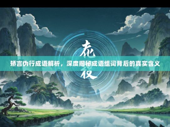 矫言伪行成语解析，深度揭秘成语组词背后的真实含义