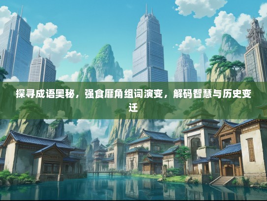 探寻成语奥秘，强食靡角组词演变，解码智慧与历史变迁