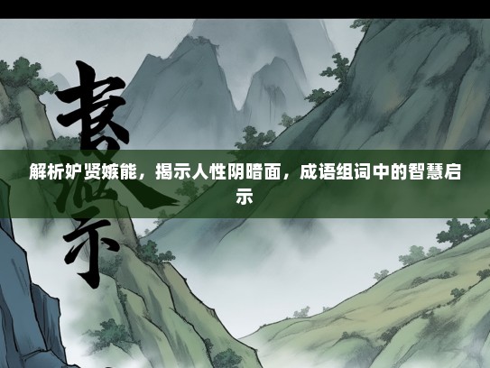 解析妒贤嫉能，揭示人性阴暗面，成语组词中的智慧启示