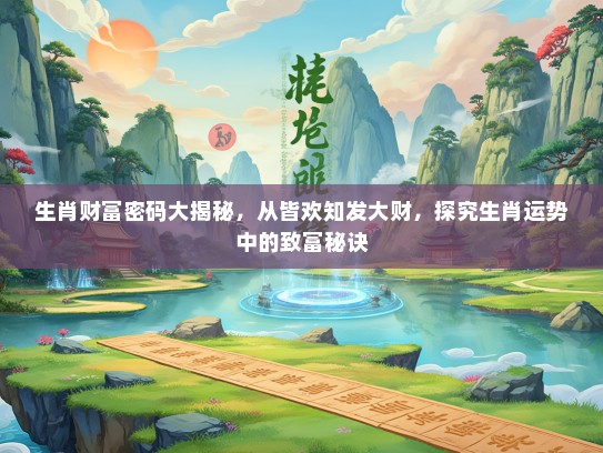 生肖财富密码大揭秘,从皆欢知发大财,探究生肖运势中的致富秘诀 生肖财富密码大揭秘,从皆欢知发大财,探究生肖运势中的致富秘诀