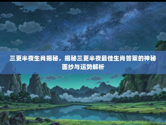 三更半夜生肖揭秘，揭秘三更半夜最佳生肖答案的神秘面纱与运势解析