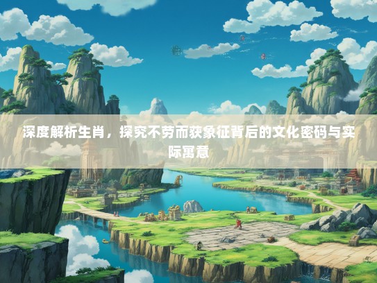 深度解析生肖,探究不劳而获象征背后的文化密码与实际寓意 深度解析生肖,探究不劳而获象征背后的文化密码与实际寓意