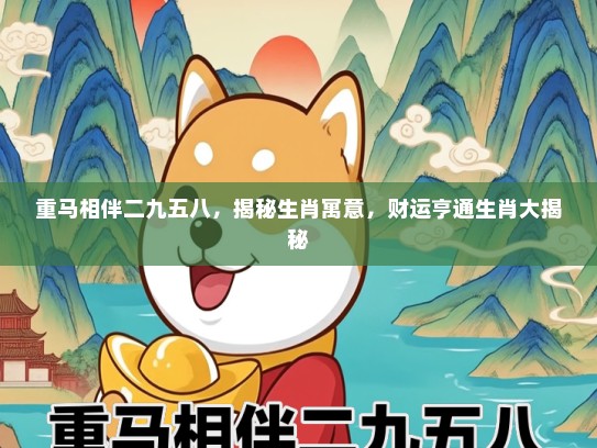 重马相伴二九五八，揭秘生肖寓意，财运亨通生肖大揭秘