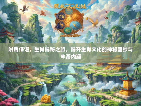 附耳低语，生肖揭秘之旅，揭开生肖文化的神秘面纱与丰富内涵