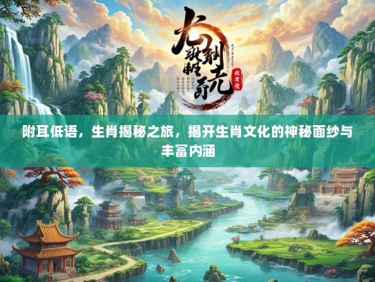 附耳低语，生肖揭秘之旅，揭开生肖文化的神秘面纱与丰富内涵