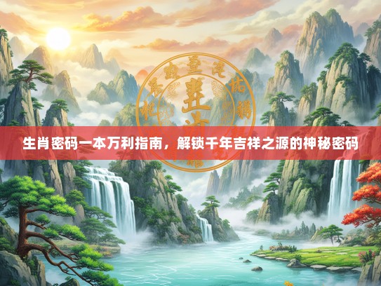 生肖密码一本万利指南，解锁千年吉祥之源的神秘密码