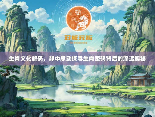 生肖文化解码，静中思动探寻生肖密码背后的深远奥秘