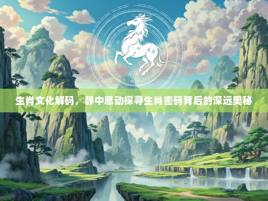 生肖文化解码，静中思动探寻生肖密码背后的深远奥秘