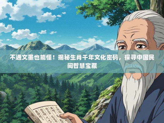 不通文墨也能懂！揭秘生肖千年文化密码，探寻中国民间智慧宝藏