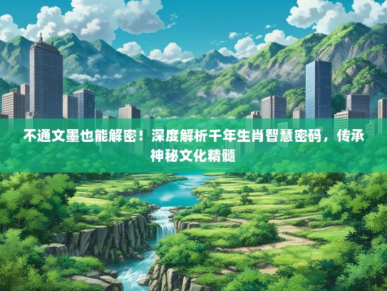 不通文墨也能解密！深度解析千年生肖智慧密码，传承神秘文化精髓