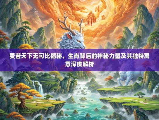 贵若天下无可比揭秘，生肖背后的神秘力量及其独特寓意深度解析